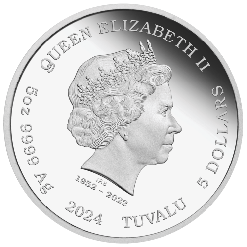 Pièce 5 onces d'argent Épreuve numismatique Carpe Yin et Yang avec perles 2024 | Monnaie de Perth
