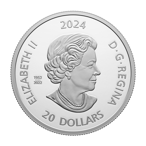 Pièce 1 once d'argent Reflets de la faune : Grizzli 2024 | Monnaie royale canadienne