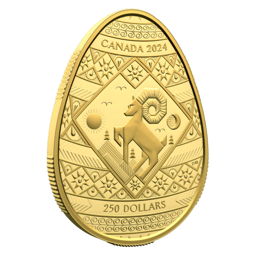 Pièce d'or en forme d’œuf Pyssanka 2024 | Monnaie royale canadienne