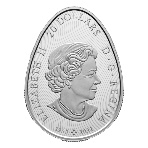 1 oz 2024 Pysanka Egg Shaped Silver Coin | Royal Canadian Mint